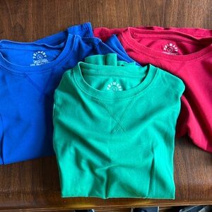Trio of Primary pajamas long sleeve tops